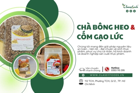 Chà Bông Heo, Cốm Gạo Lứt & Nguyên Liệu Nougat Chất Lượng Cao