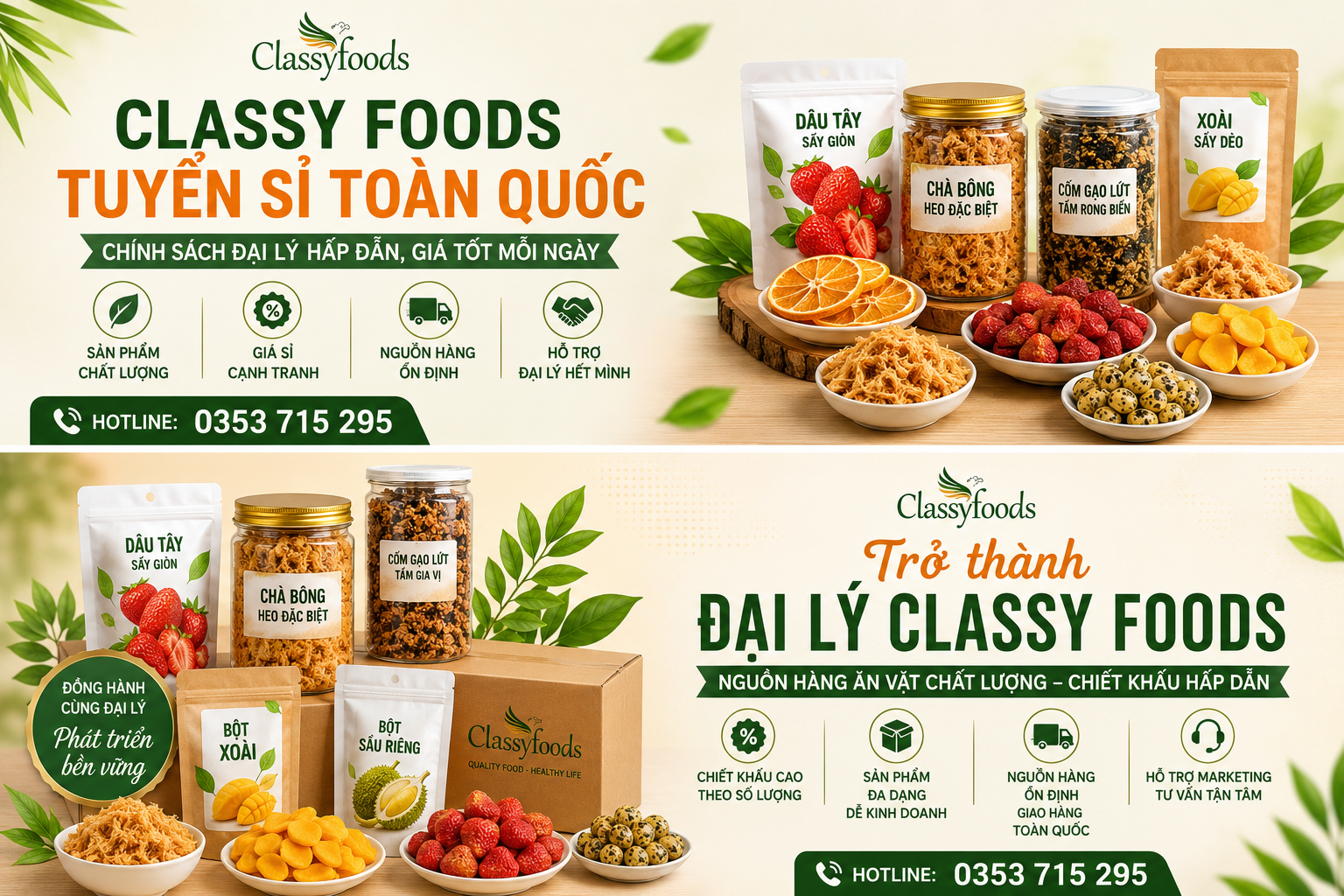 Classy Foods – Lựa chọn đáng tin cậy cho đại lý và nhà phân phối toàn quốc