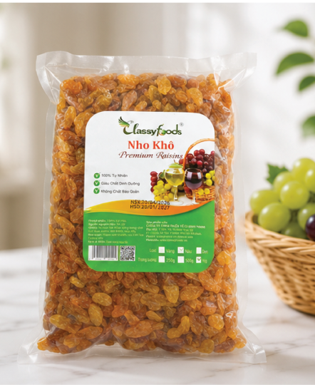 Nho Vàng Sấy Dẻo