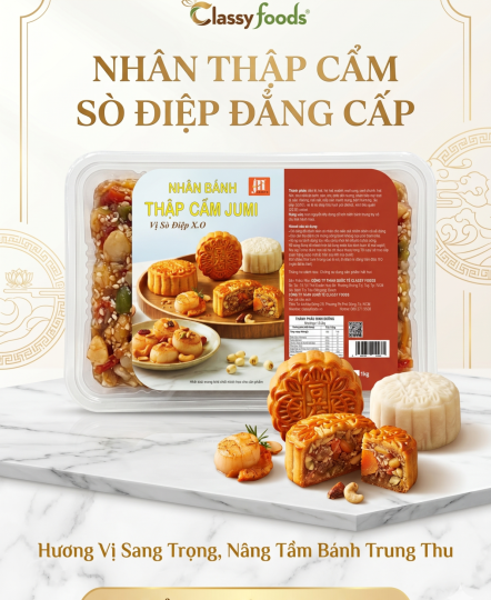 Nhân thập cẩm Sò Điệp X.O