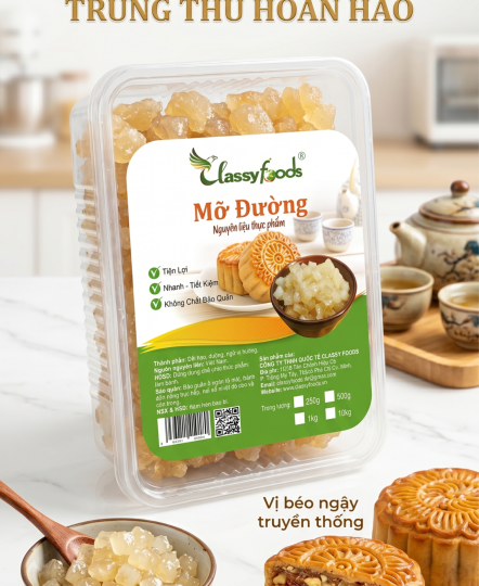 Mỡ Đường Classy Foods 500gr