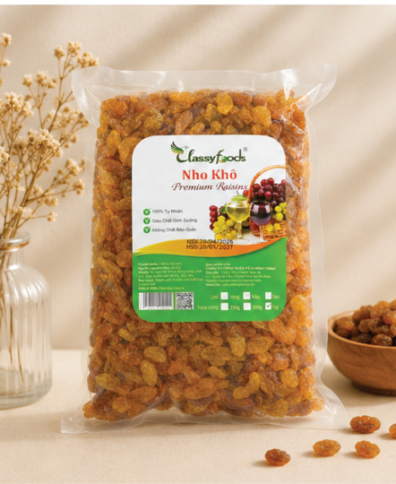 Nho Vàng Sấy Dẻo