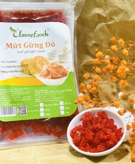Mứt Gừng Cắt Sợi 500gr