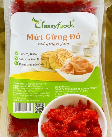 Mứt Gừng Cắt Sợi 500gr
