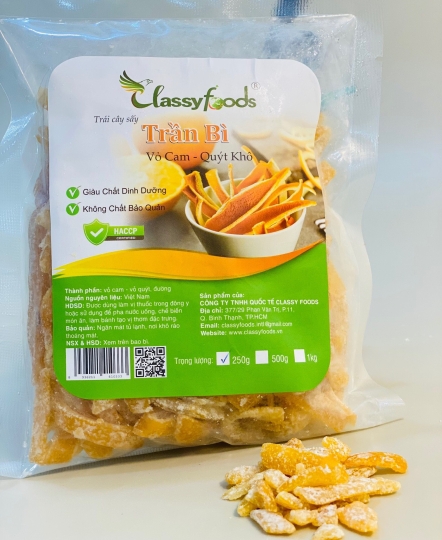 Mứt Trần Bì Vỏ Cam 500gr