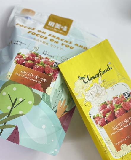 Dâu Tây Sấy Giòn 250gr