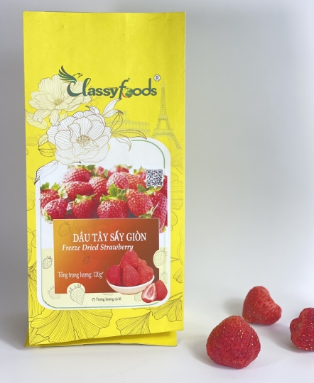 Dâu Tây Sấy Giòn 120gr