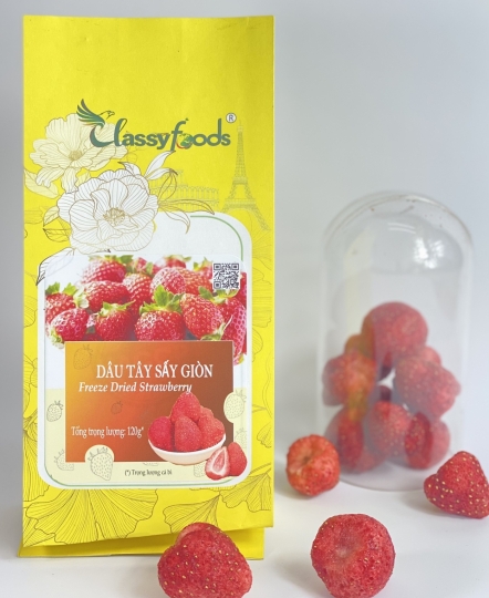 Dâu Tây Sấy Giòn 120gr