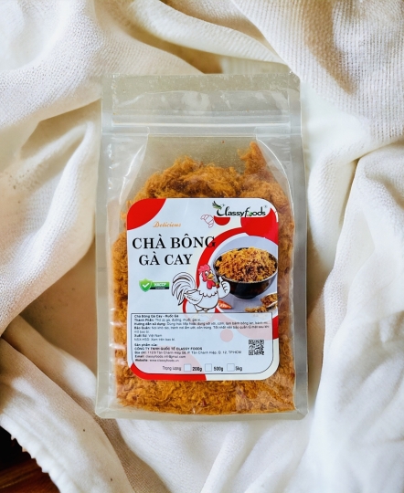 Chà Bông Gà Cay 200gr/500gr