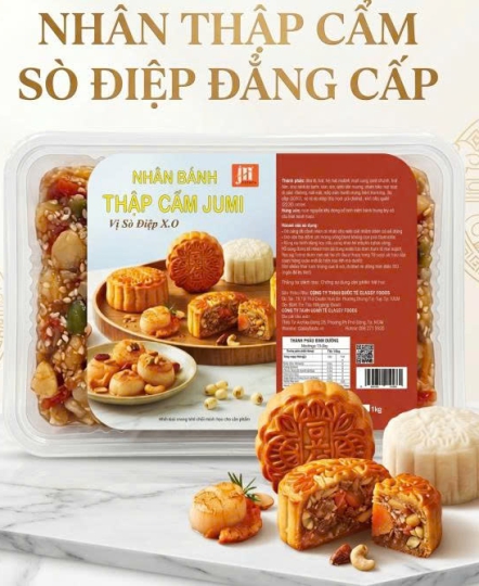 Nhân thập cẩm Sò Điệp X.O